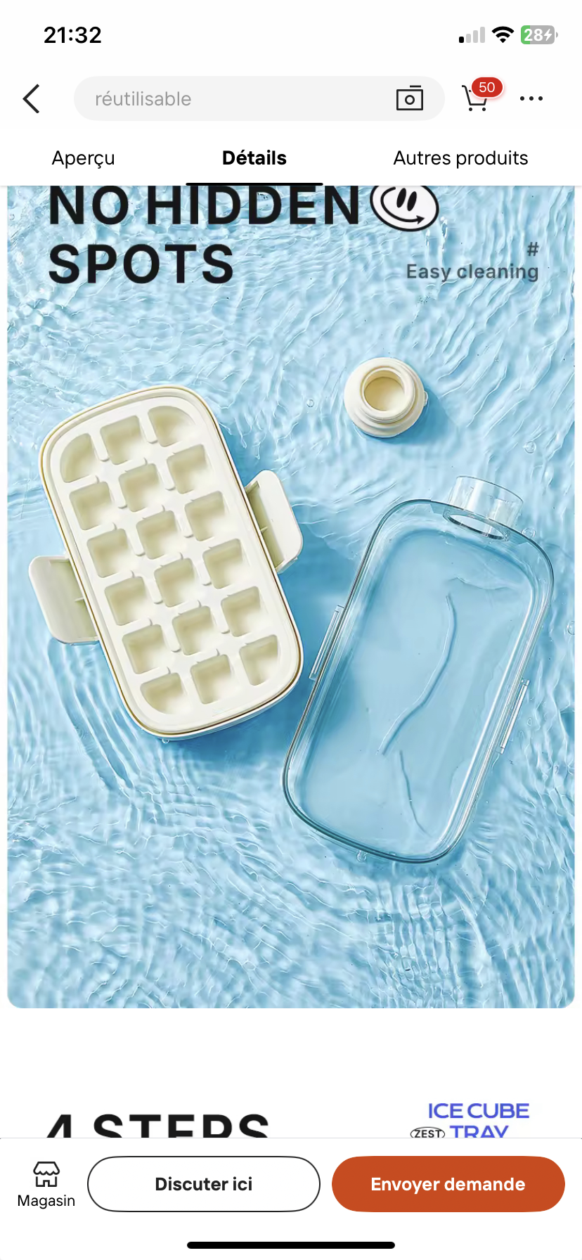 ICE CUP PINK – GOBELET À GLACE 800 ML AVEC PAILLE INTÉGRÉE