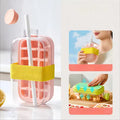 ICE CUP PINK – GOBELET À GLACE 800 ML AVEC PAILLE INTÉGRÉE